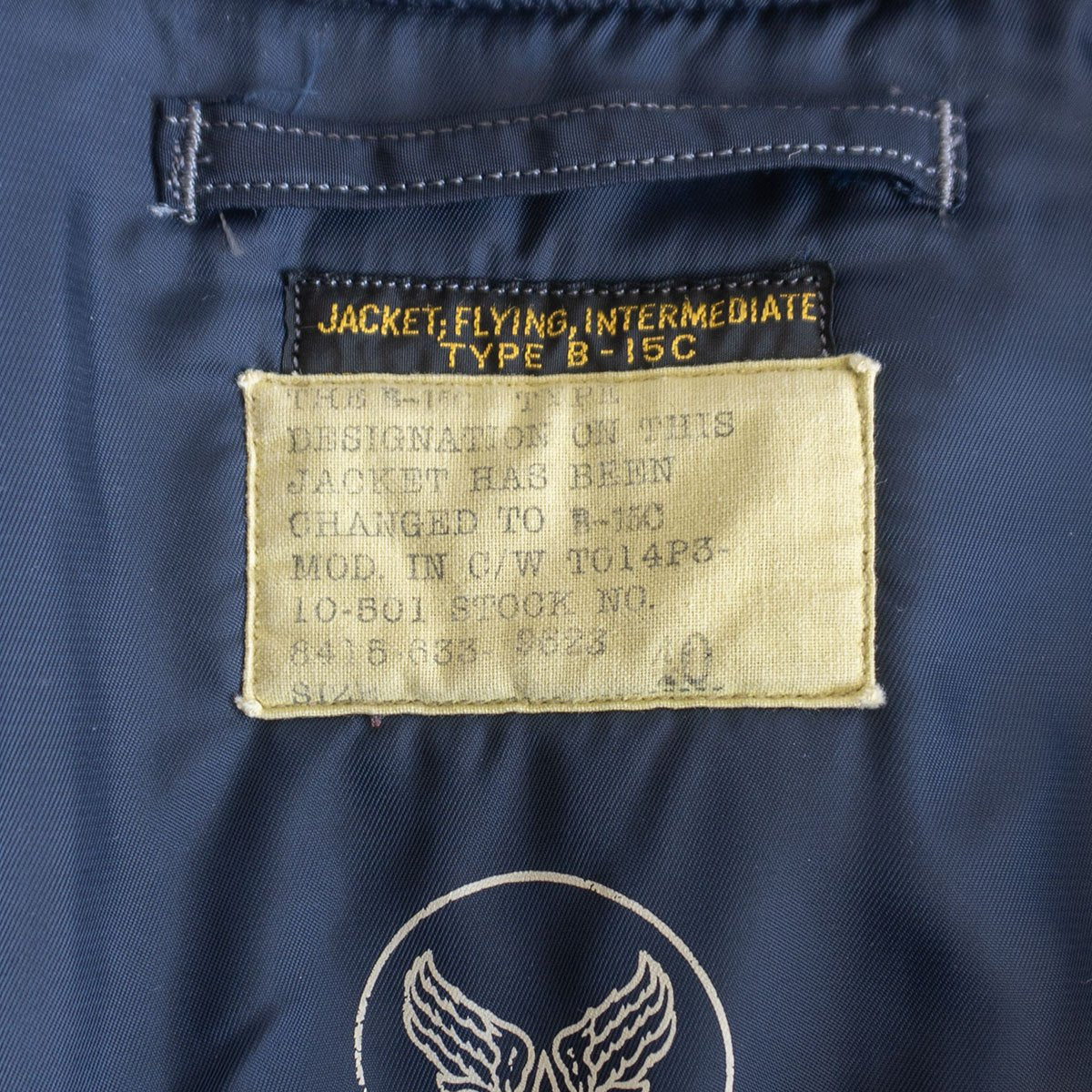 BUZZ RICKSON B-15C MOD Flight Jacket Size XXS