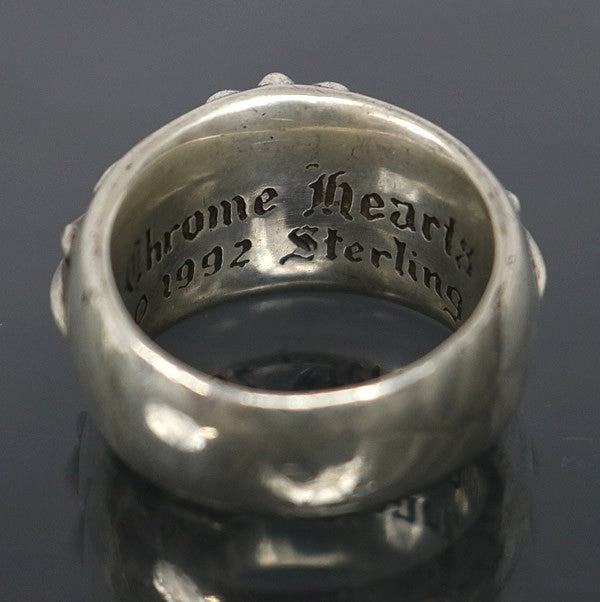 CHROME HEARTS Floral Cross Ring Silver SV925 Size ONE SIZE
