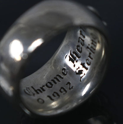 CHROME HEARTS Floral Cross Ring Silver SV925 Size ONE SIZE