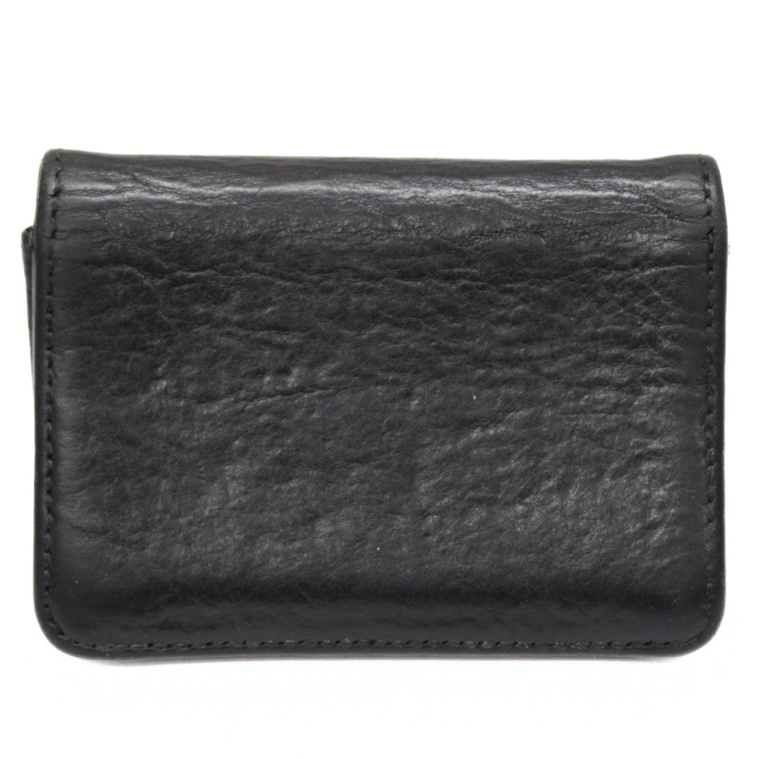 CHROME HEARTS Black Leather 3-Pocket Card Case Size ONE SIZE