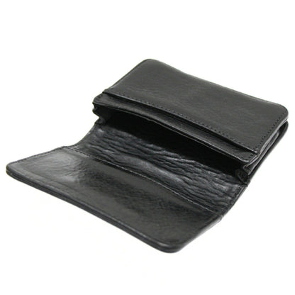 CHROME HEARTS Black Leather 3-Pocket Card Case Size ONE SIZE