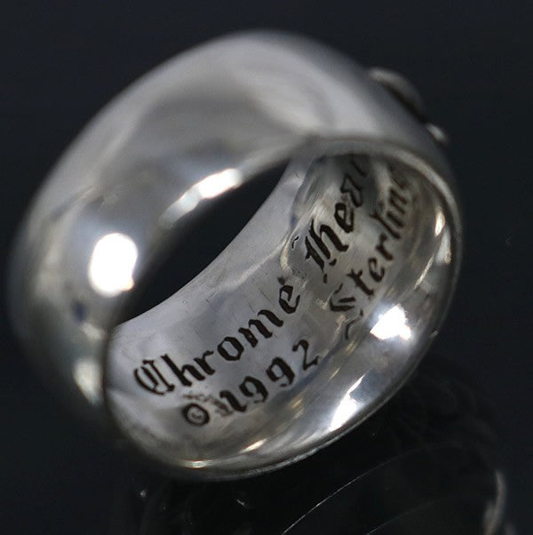 CHROME HEARTS Floral Cross Ring Silver SV925 Size ONE SIZE