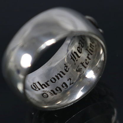 CHROME HEARTS Floral Cross Ring Silver SV925 Size ONE SIZE