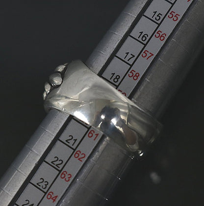 CHROME HEARTS Floral Cross Ring Silver SV925 Size ONE SIZE
