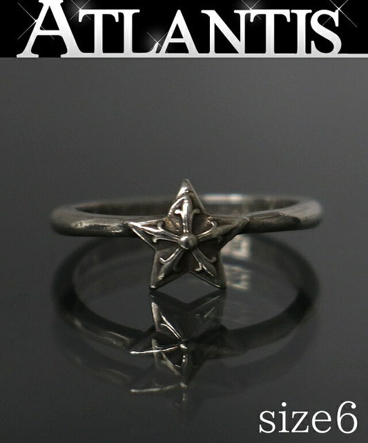 CHROME HEARTS Bubblegum Star Ring Silver Size US 3.5