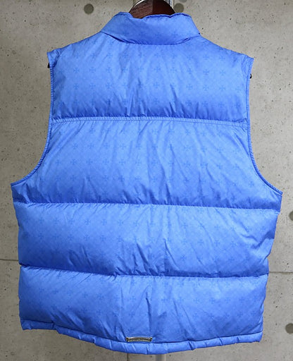 CHROME HEARTS STIFF CH Plus All Over Print Vest Blue Size M