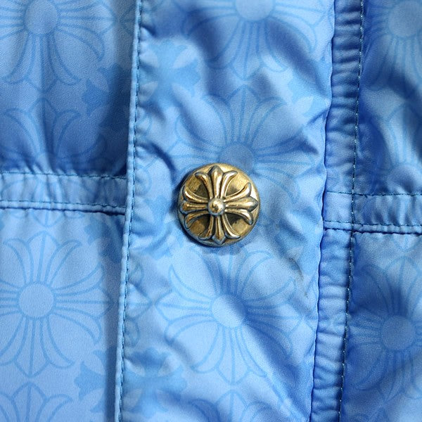 CHROME HEARTS STIFF CH Plus All Over Print Vest Blue Size M