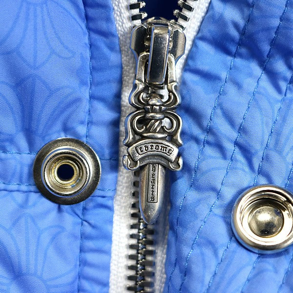 CHROME HEARTS STIFF CH Plus All Over Print Vest Blue Size M