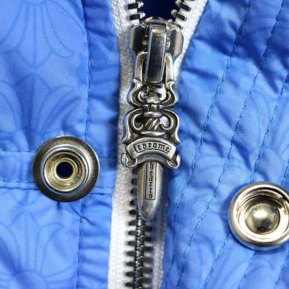 CHROME HEARTS STIFF CH Plus All Over Print Vest Blue Size M