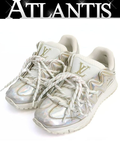 Louis Vuitton Zigzag Line Mesh Lowtop Sneakers White Size 7