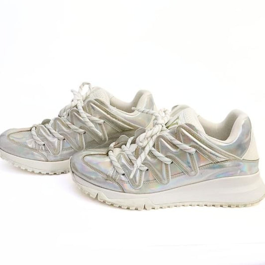 Louis Vuitton Zigzag Line Mesh Lowtop Sneakers White Size 7
