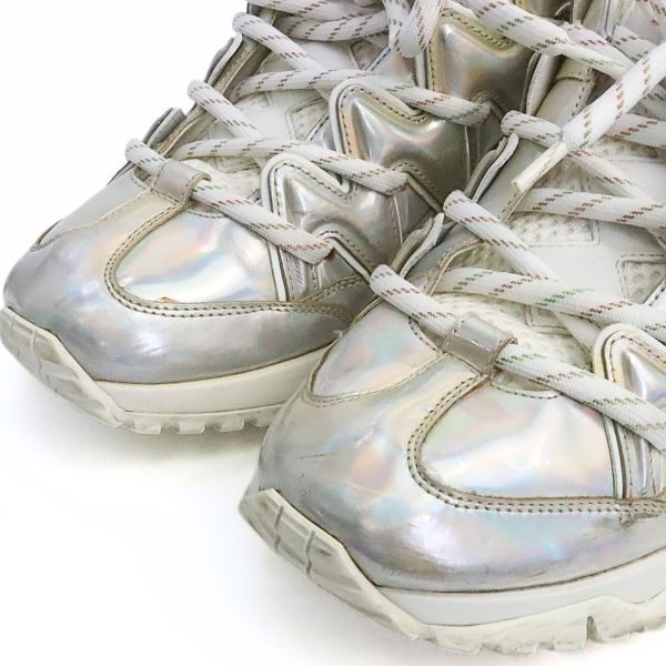 Louis Vuitton Zigzag Line Mesh Lowtop Sneakers White Size 7
