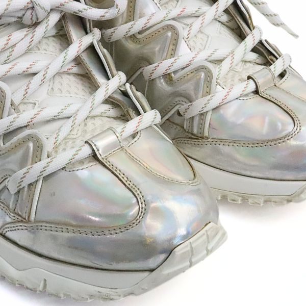 Louis Vuitton Zigzag Line Mesh Lowtop Sneakers White Size 7