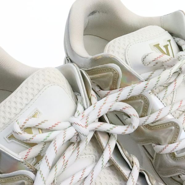 Louis Vuitton Zigzag Line Mesh Lowtop Sneakers White Size 7
