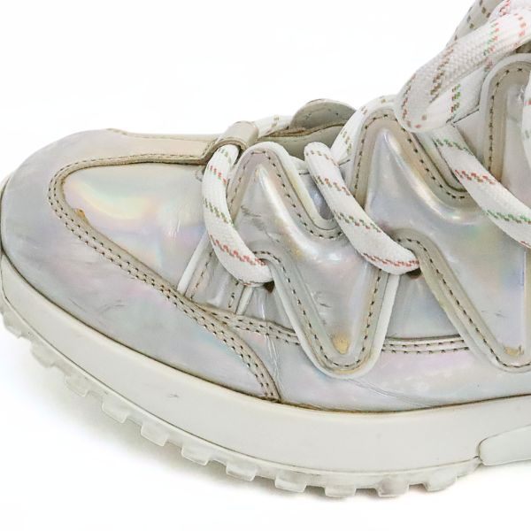 Louis Vuitton Zigzag Line Mesh Lowtop Sneakers White Size 7