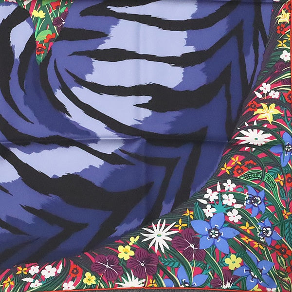 HERMES Tyger Tyger Alice Shirley Silk Carré 90 Scarf