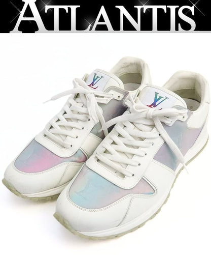 Louis Vuitton Run Away Line Monogram Sneakers White Size 7