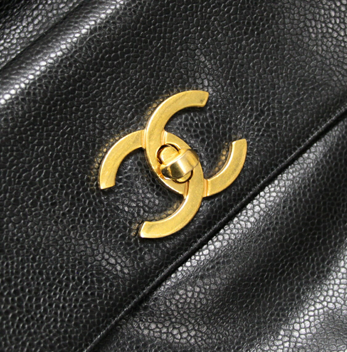 CHANEL Vintage Drawstring Backpack Black Size ONE SIZE