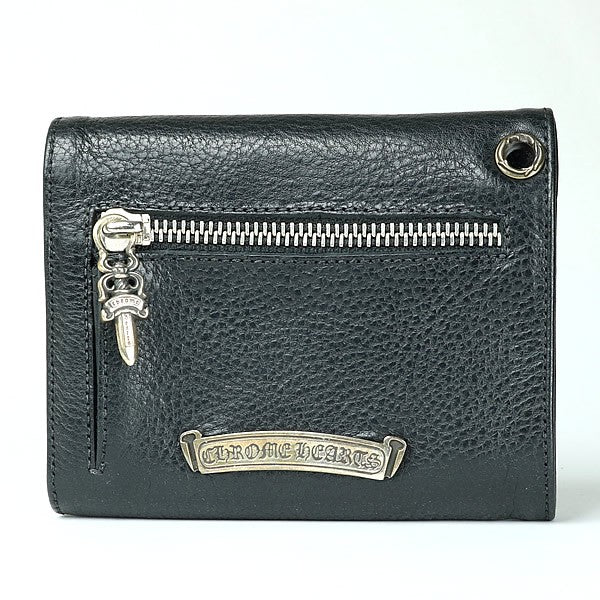 CHROME HEARTS Wave Mini Cross Tri-Fold Wallet Size ONE SIZE