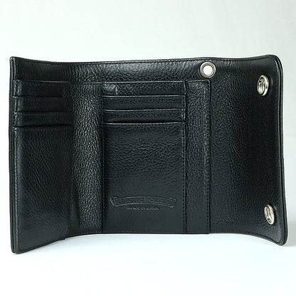 CHROME HEARTS Wave Mini Cross Tri-Fold Wallet Size ONE SIZE