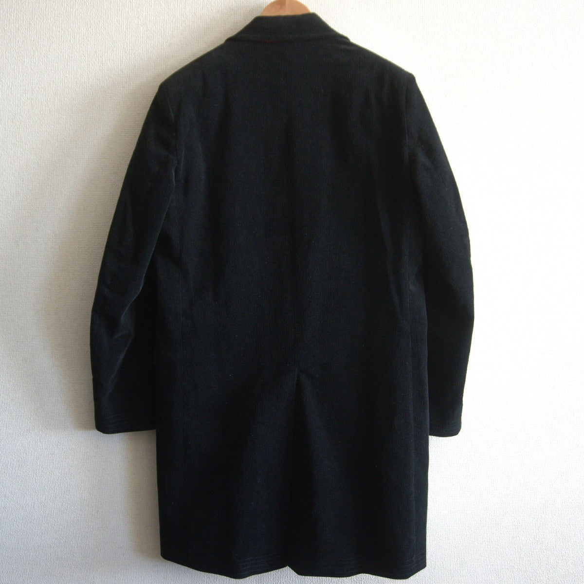 Grenfell Corduroy Chester Coat Black Size 40