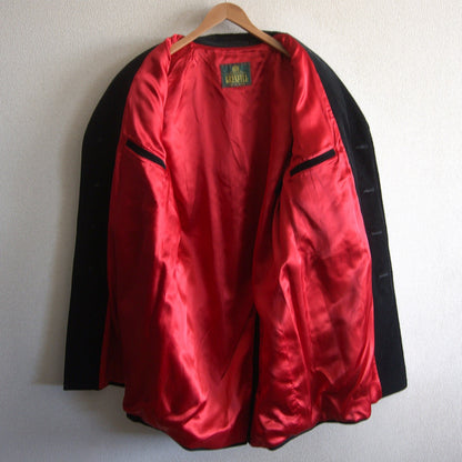 Grenfell Corduroy Chester Coat Black Size 40