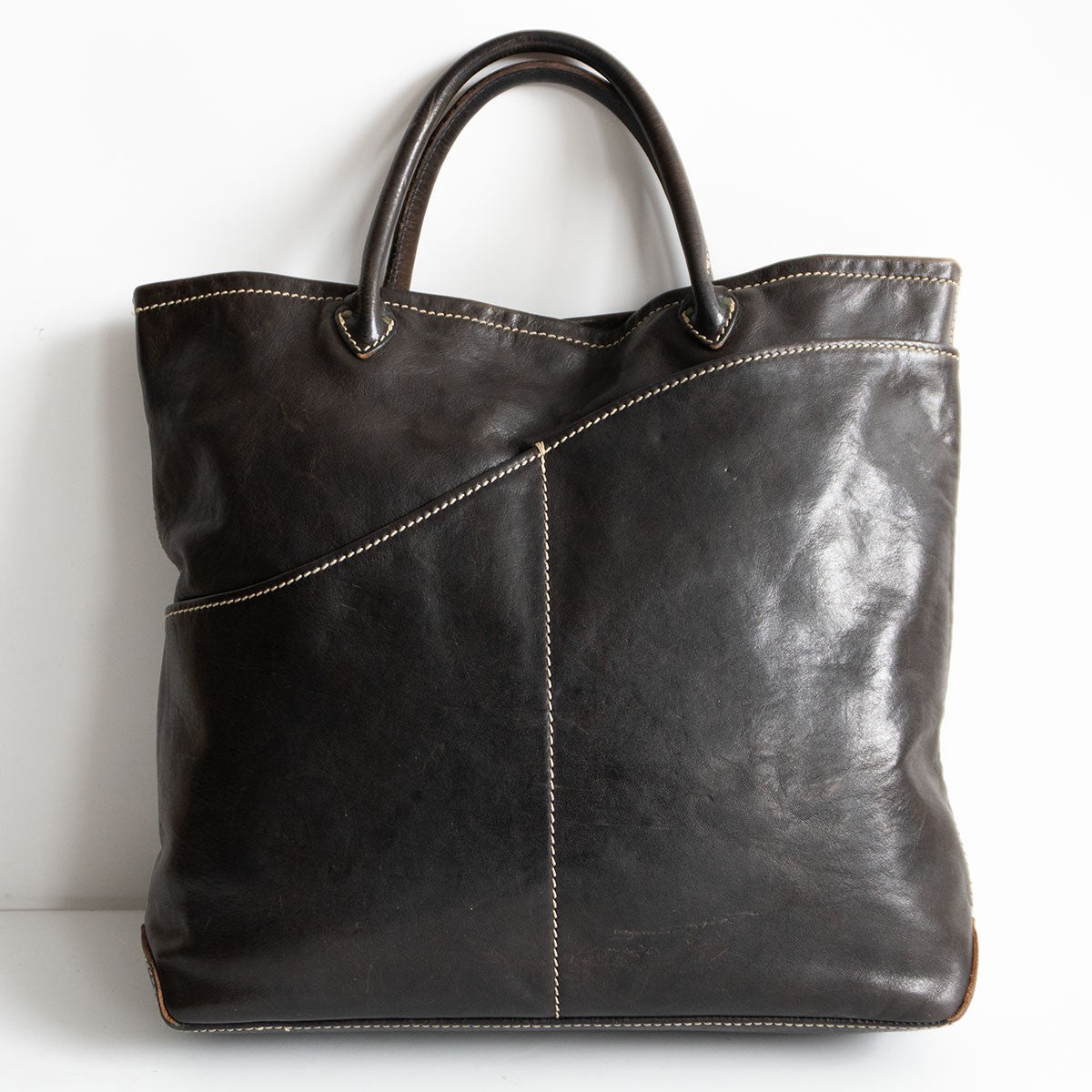 Felisi Leather tote bag Brown