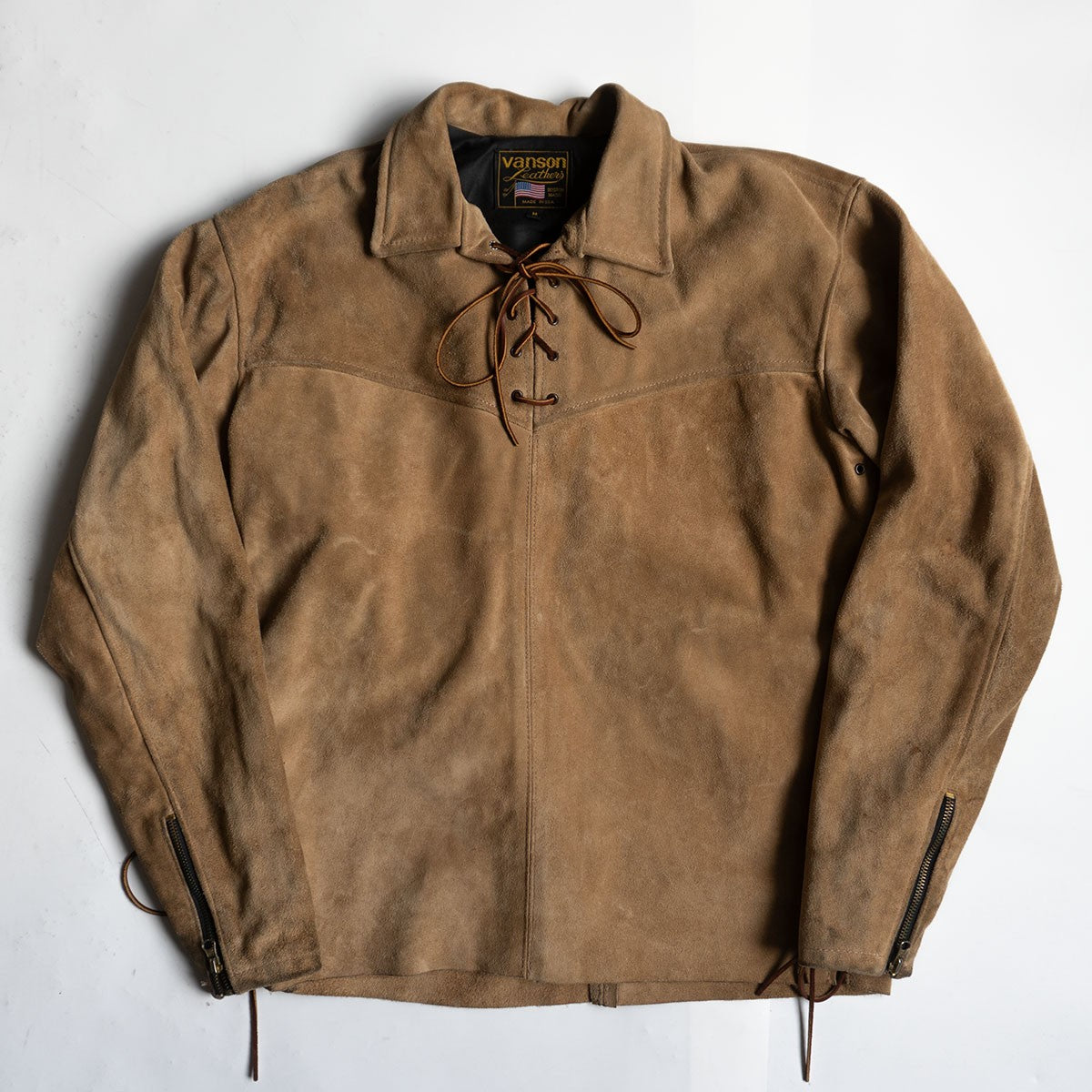 VANSON Suede Pullover Jacket Size M