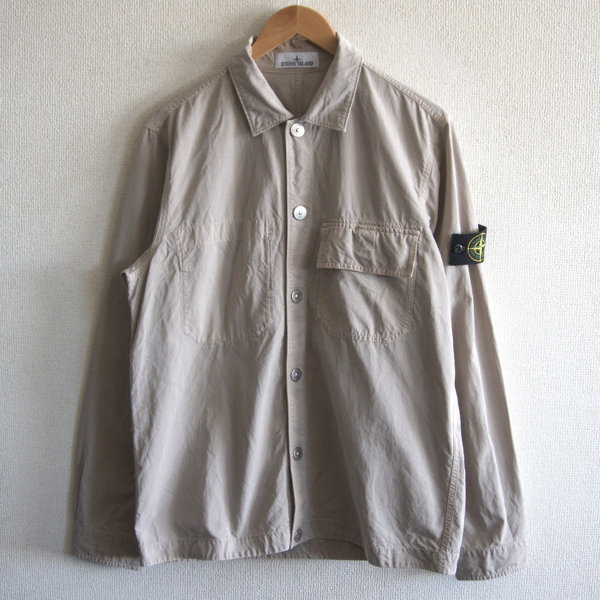 Stone Island 23SS Cupro Cotton Twill-TC Overshirt Jacket Size M