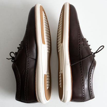 REGAL Brown Wingtip Leather Shoes Sneaker Sole Size 8
