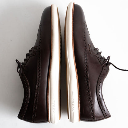REGAL Brown Wingtip Leather Shoes Sneaker Sole Size 8