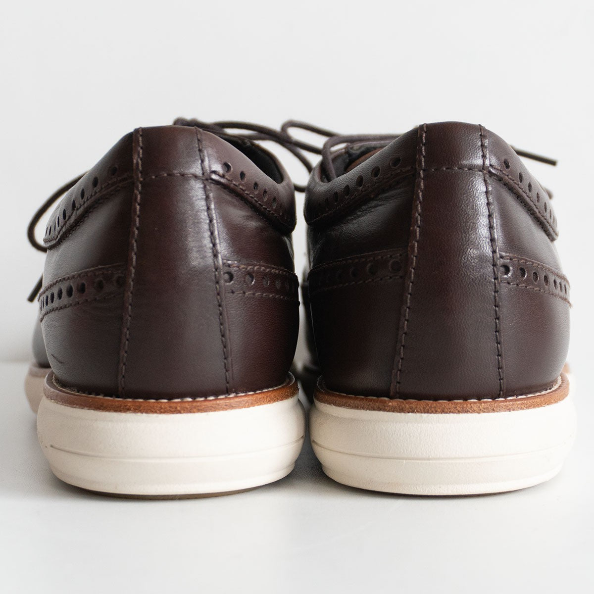 REGAL Brown Wingtip Leather Shoes Sneaker Sole Size 8