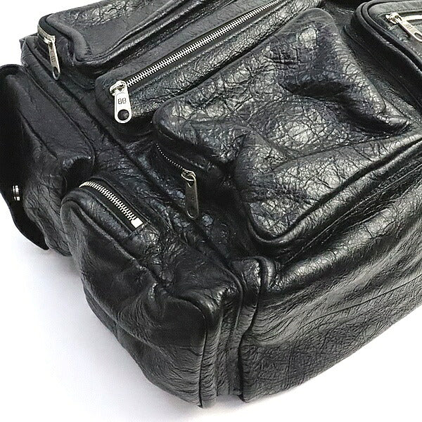 BALENCIAGA Superbusy Large Lambskin Bag Black Size ONE SIZE