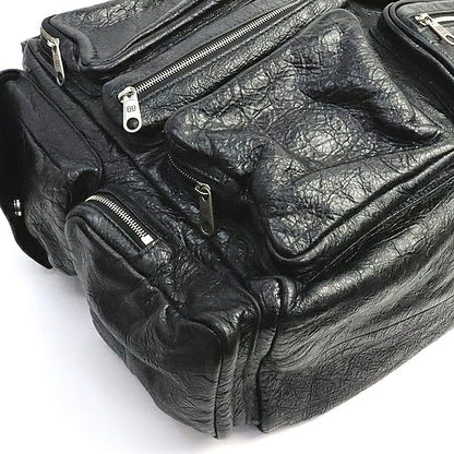 BALENCIAGA Superbusy Large Lambskin Bag Black Size ONE SIZE