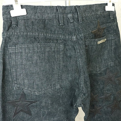 CHROME HEARTS Star Patch 5-Pocket Denim Jeans Indigo Size 31