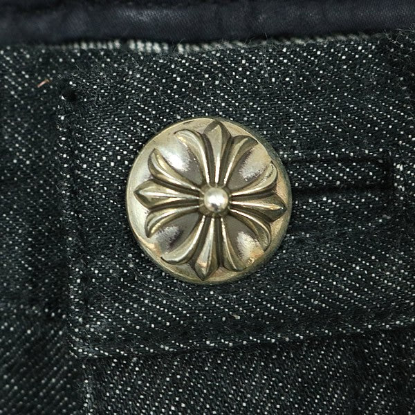 CHROME HEARTS Star Patch 5-Pocket Denim Jeans Indigo Size 31