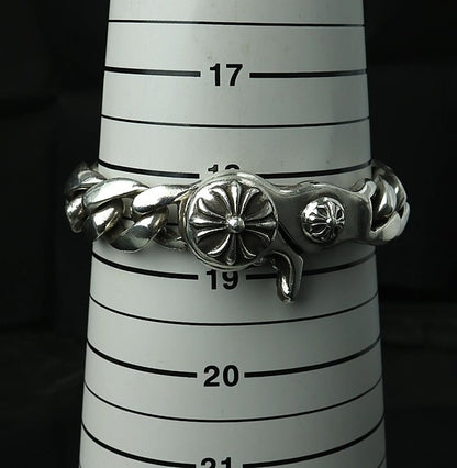 CHROME HEARTS Classic Link Cross Ball Clip Size ONE SIZE