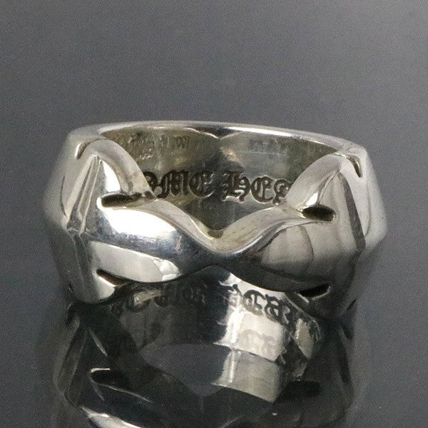 CHROME HEARTS Double Fleurknee Ring Silver Size ONE SIZE