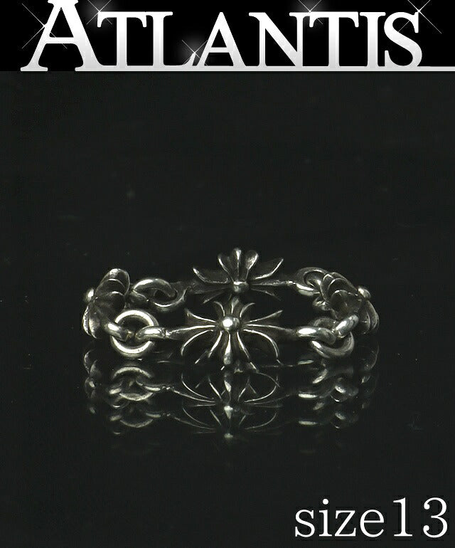 CHROME HEARTS Tiny E CH Plus Ring Silver Size ONE SIZE