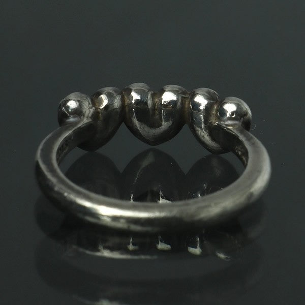 CHROME HEARTS Bubblegum 3 Heart Ring Silver Size ONE SIZE