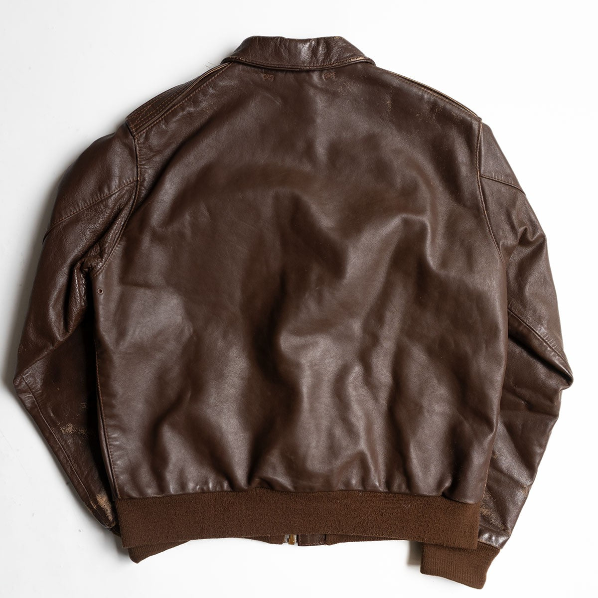 Eastman Leather Clothing A-2 Leather Flight Jacket Brown Size M