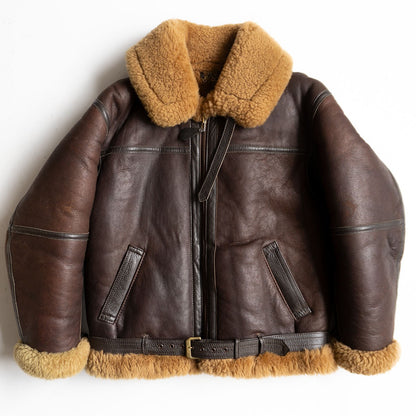 AVIATION LEATHER CRAFT RAF Irvin Shearling Jacket Size 40