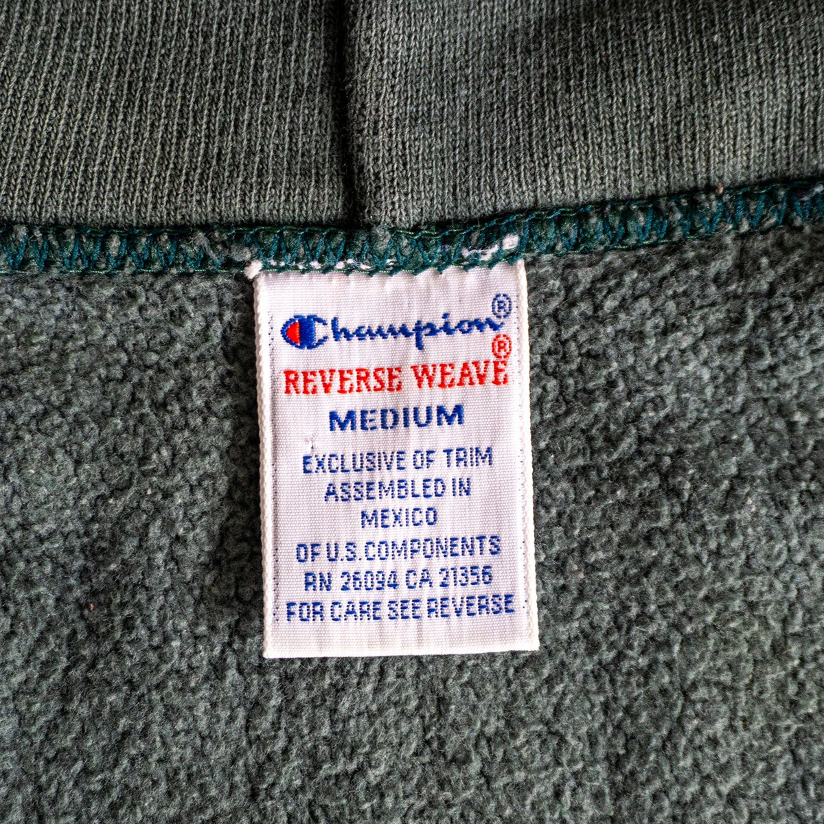 Champion 90S Reverse Weave Zip Hoodie Size M