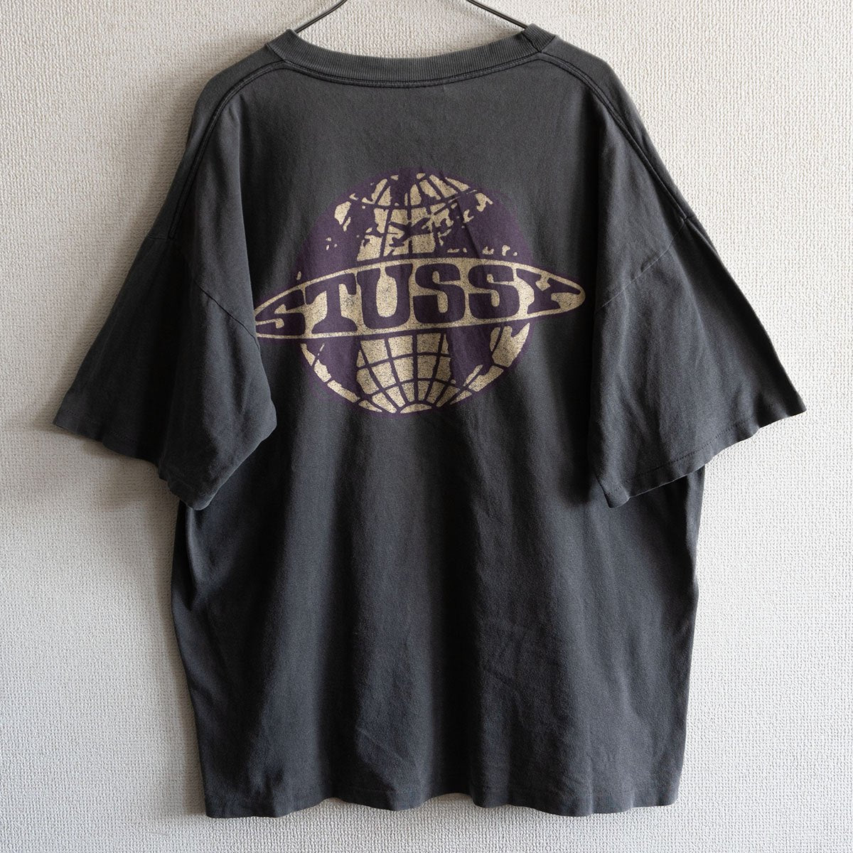 Stussy 80S Double-sided print T-shirt Size XXL