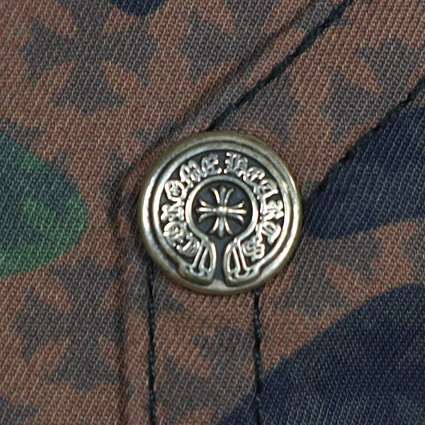CHROME HEARTS Carpenter Double Knee Camo Nylon Pants Size 31