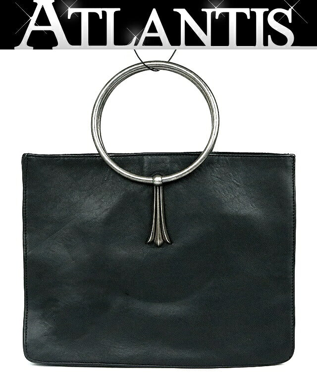 CHROME HEARTS Cross Tail Ring Bag Black Size ONE SIZE