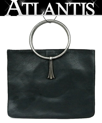 CHROME HEARTS Cross Tail Ring Bag Black Size ONE SIZE