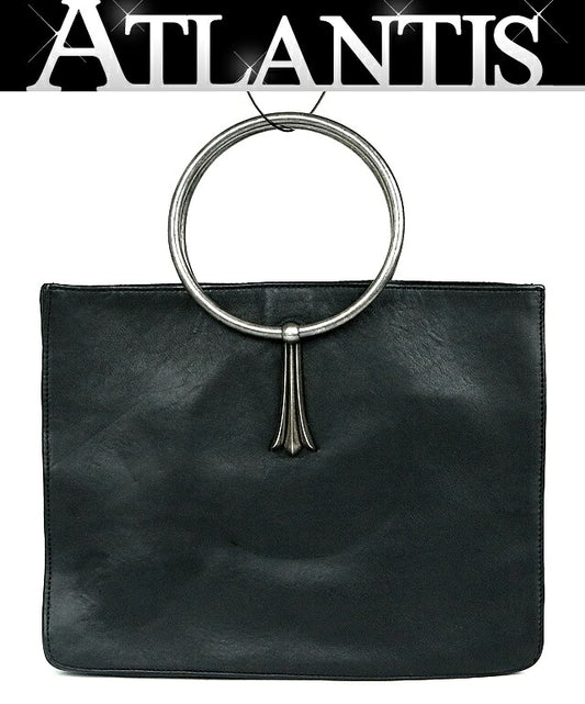 CHROME HEARTS Cross Tail Ring Bag Black Size ONE SIZE