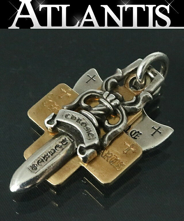CHROME HEARTS 22K/SV925 Three Trinkets Pendant Size ONE SIZE