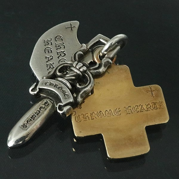 CHROME HEARTS 22K/SV925 Three Trinkets Pendant Size ONE SIZE